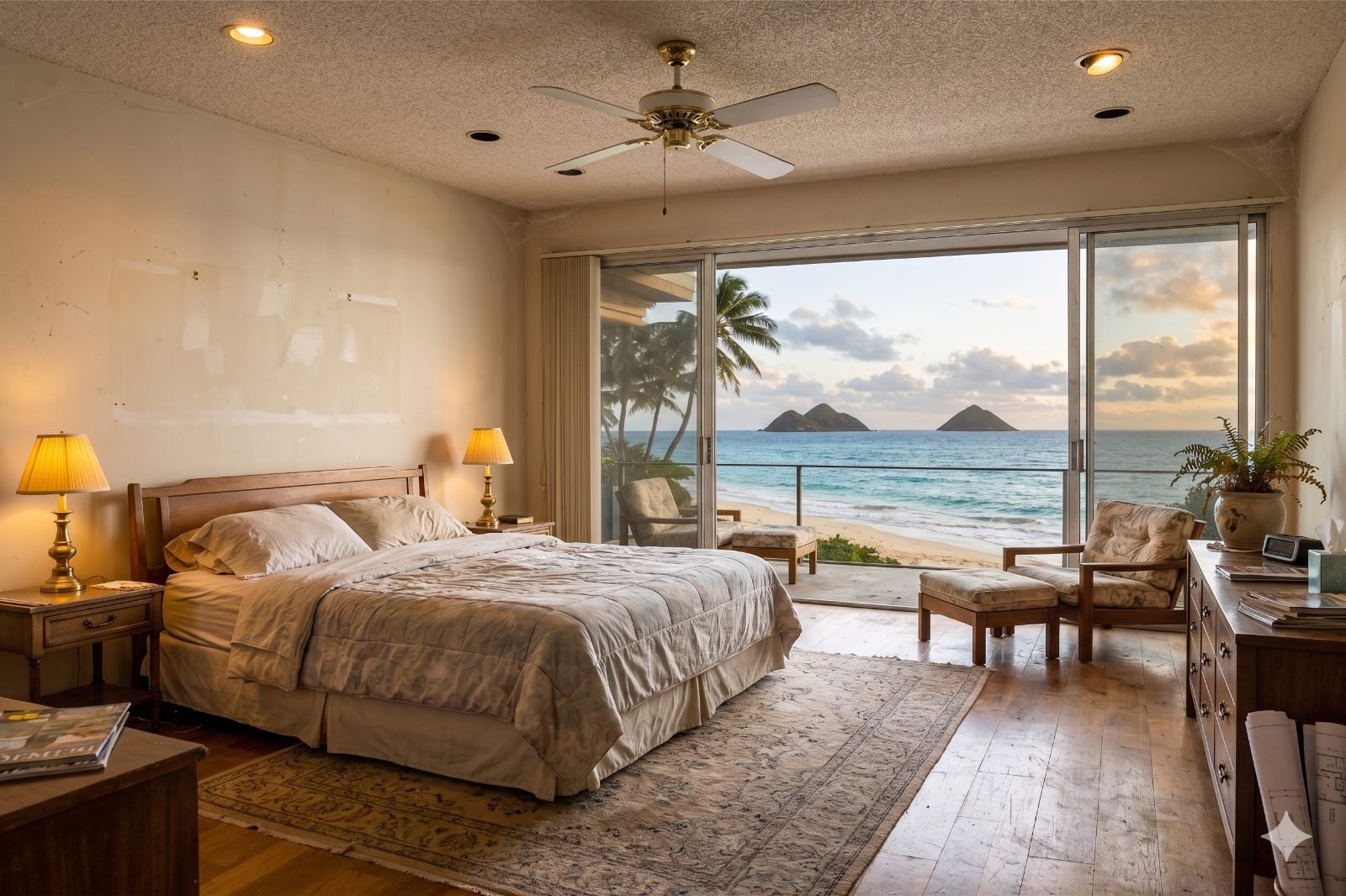 Dated bedroom