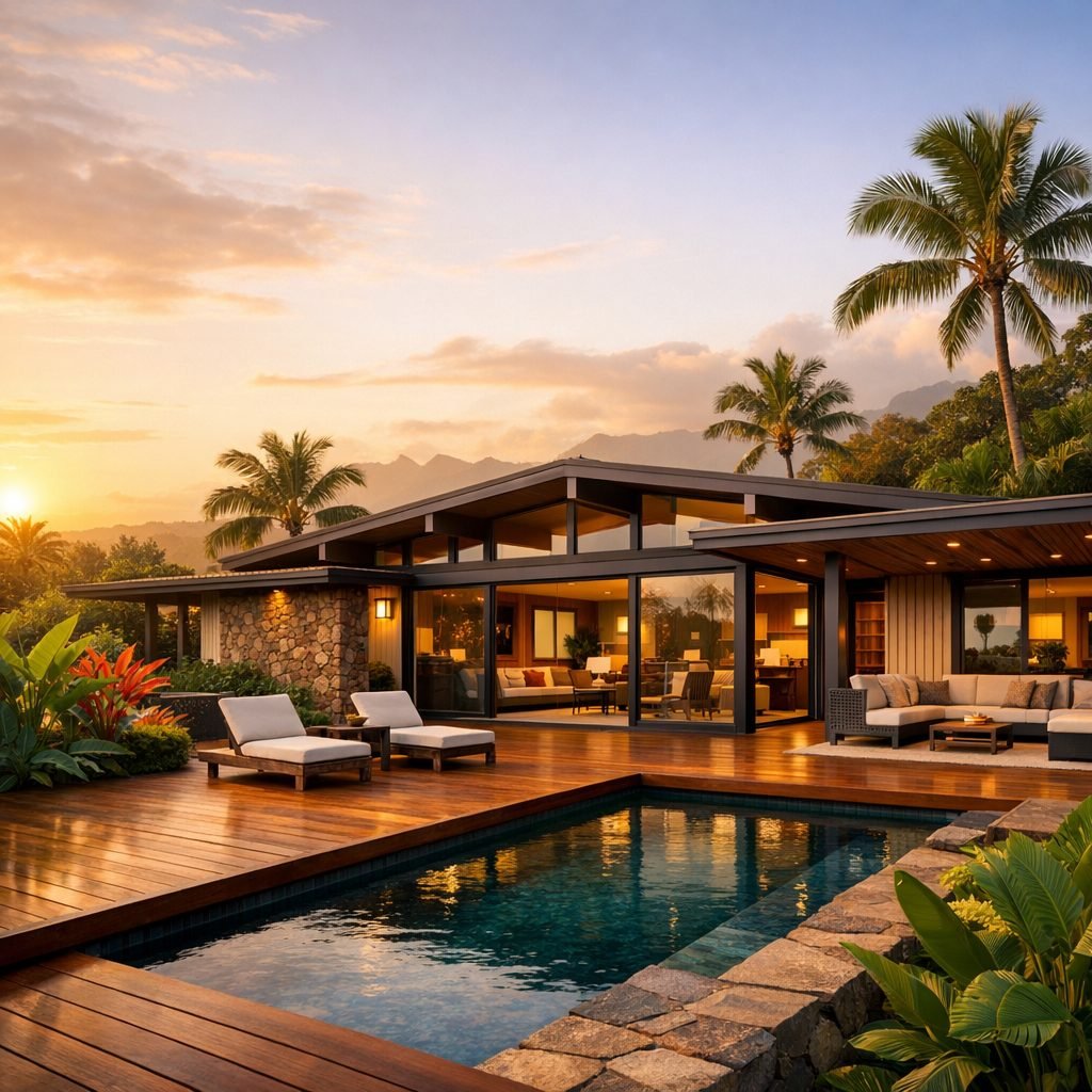 A single-family Oʻahu home renovated by veteran-owned Island Contractors